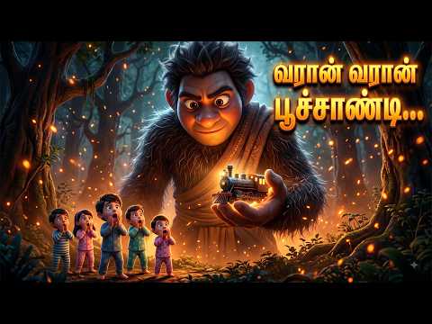 வரான் வரான் பூச்சாண்டி 🚂 | Varan Varan Poochandi Tamil Rhyme | 3D Animation Kids Song