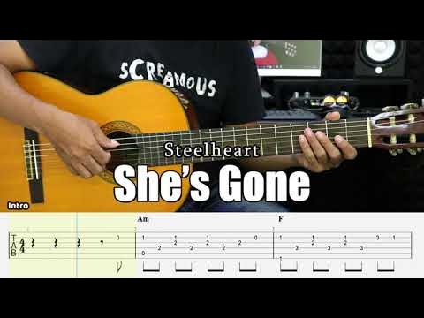 She’s Gone - Steelheart - Fingerstyle Guitar Tutorial + TAB & Lyrics