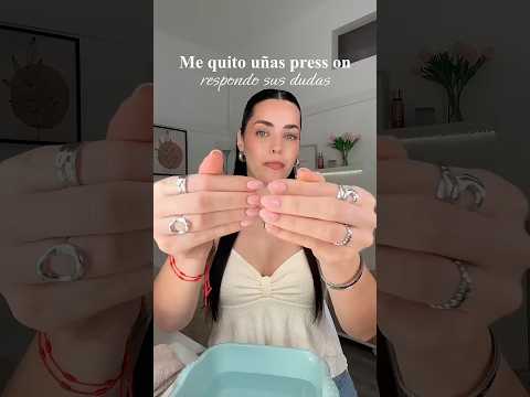 Me quito las UÑAS PRESS ON y respondo sus dudas 💅🏽🩷 #shorts #uñas #pressonnails
