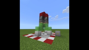 Minecraft flying rocket tutorial #shorts