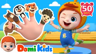 Finger Family(Animals Version)| Nursery Rhymes & Animal Songs for Children | Domi Kids