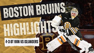 Bruins SURVIVE 4-3 SHOOTOUT vs Islanders | Swayman CLUTCH, Khusnutdinov FINISHES IT