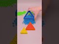 Zen Art 🧘🔼 Oddly Satisfying Colorful Triangle Beads Falling | Your Brain will Like this #marblerunbb