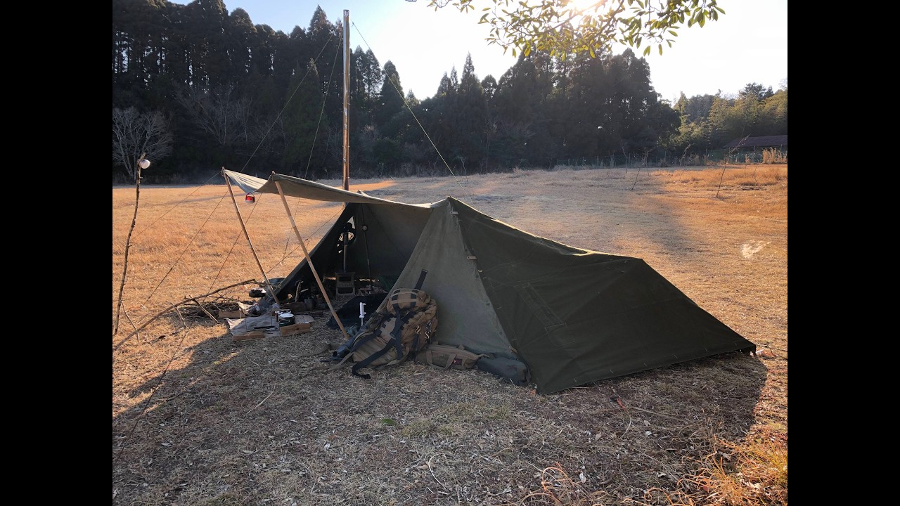 No. 002　 ２月　冬　山麓　USパップテント