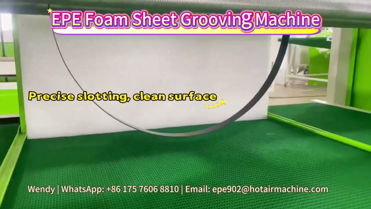 230mm EPE Foam Cylinder Slotting Machine | Polyethylene PE Foam Slot Cutter