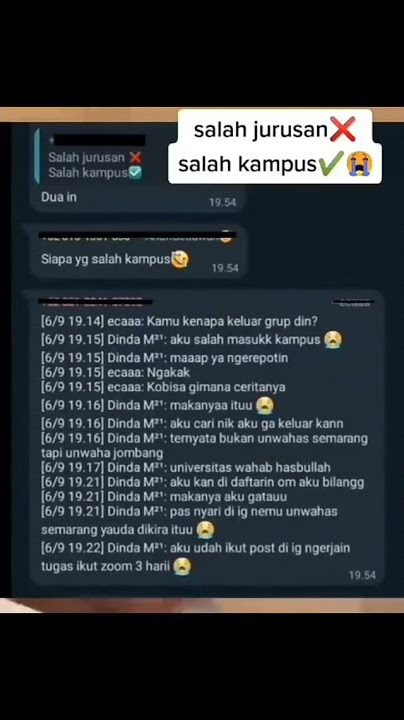 Status wa lucu kuliah online: salah kelas❌ salah kampus✔️