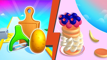 #video Patato rush 2 Vs Pancake run 2 💀🍕😂 youtube 