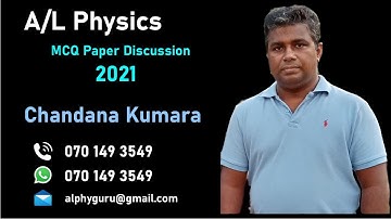 Physics 2021mcq 43 By Chandana Kumara