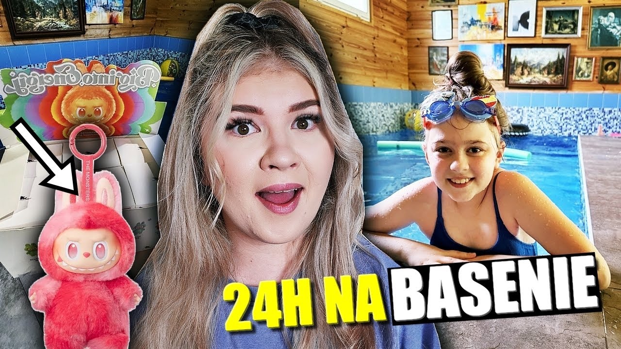 24H na BASENIE! 💦 WODNE WYZWANIA i SZOKUJĄCY UNBOXING LABUBU 🔥