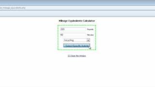 Using the Mileage Equivalents Calculator