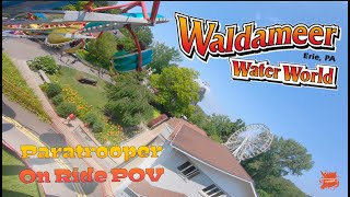 Paratrooper On Ride POV Classic Flat Ride At Waldameer Park In Erie PA