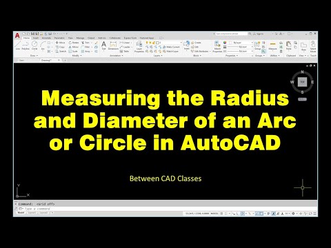 Measuring Radius and Diameter in AutoCAD