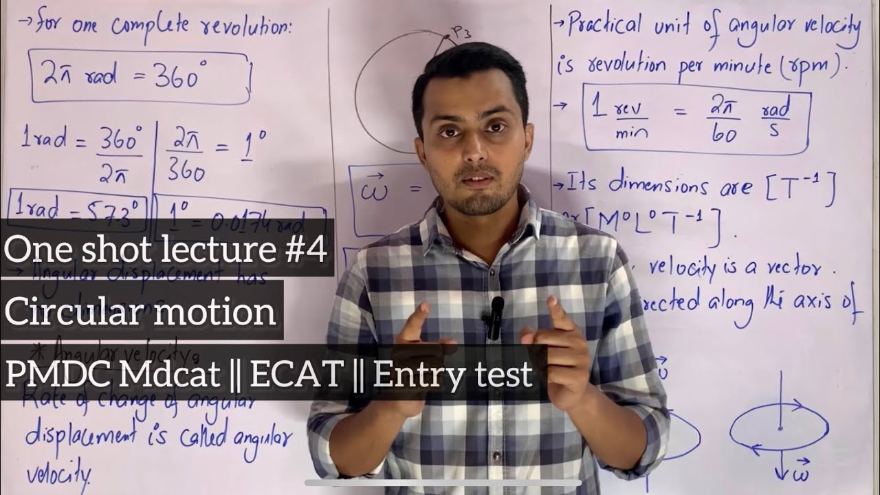 Circular motion in one shot || MDCAT || ECAT || Entry test || physics