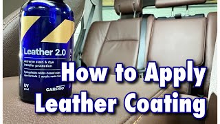 How To Apply A Leather Coating