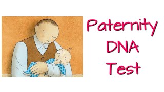 Cartoon paternity DNA test