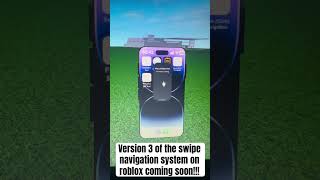 Working IPhone swipe navigation system Version 3 advanced animations #roblox #iphone #ui #animation
