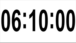 370 MINUTES TIMER # 6 HOURS 10 MINUTES TIMER •  COUNTDOWN TIMER WITH ALARM ⏰