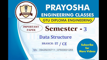 DATA STRUCTURE SEM 3 ( CE_IT )| Important Question paper 2020