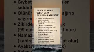 Kabir Azabına Sebep Olan Günahlar! Sakın Bunları Yapma⚠️ 😢.. #dua #amin #namaz #hikaye #cuma #kuran