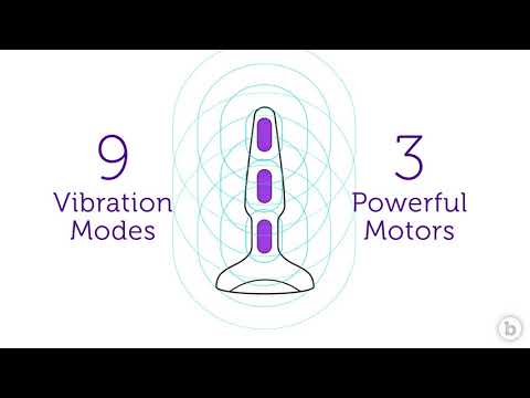 Анальная вибропробка с 3 источниками вибрации TRIO REMOTE CONTROL PLUG