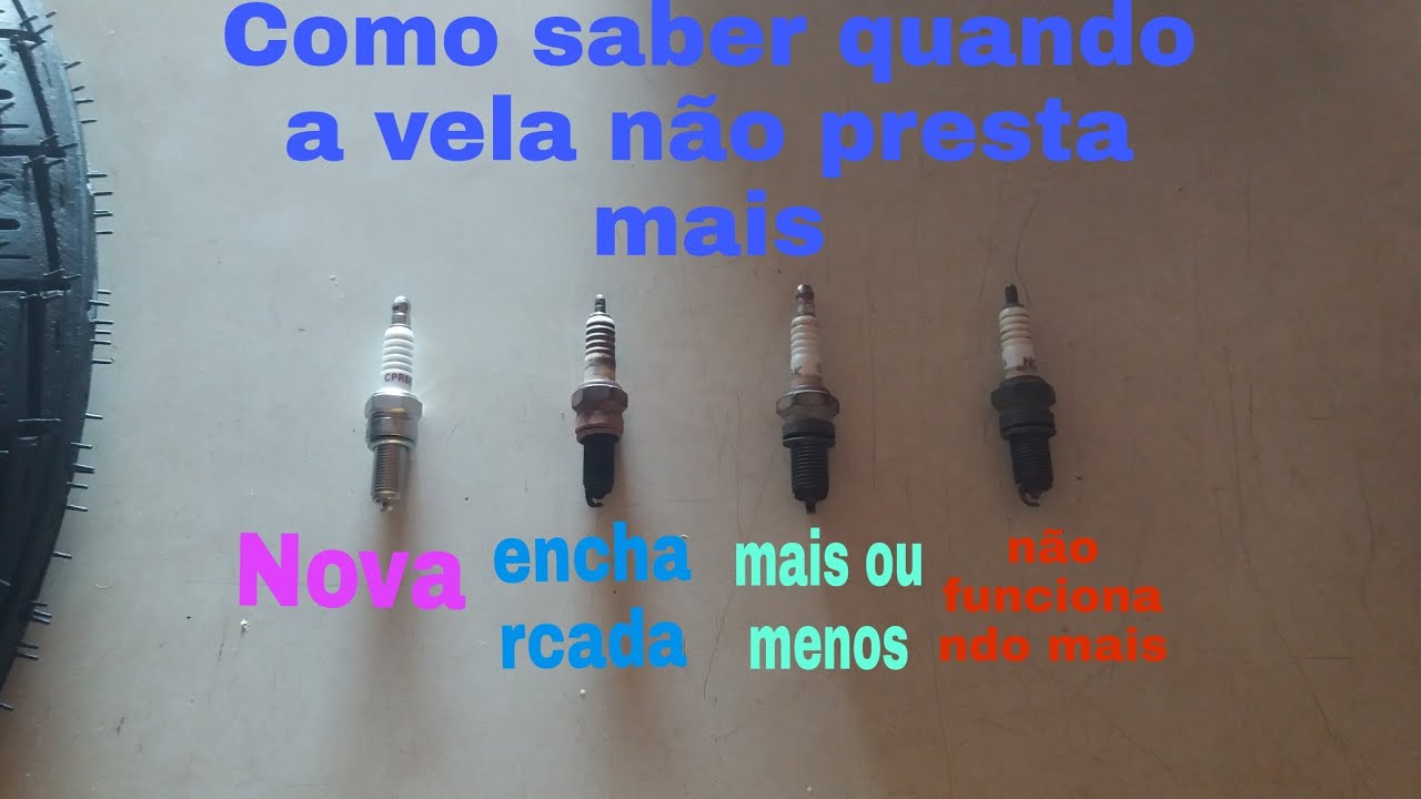 COMO SABER QUANDO A VELA DE IGNIÇÃO DA SUA MOTO ESTÁ FICANDO RUIM - YouTube