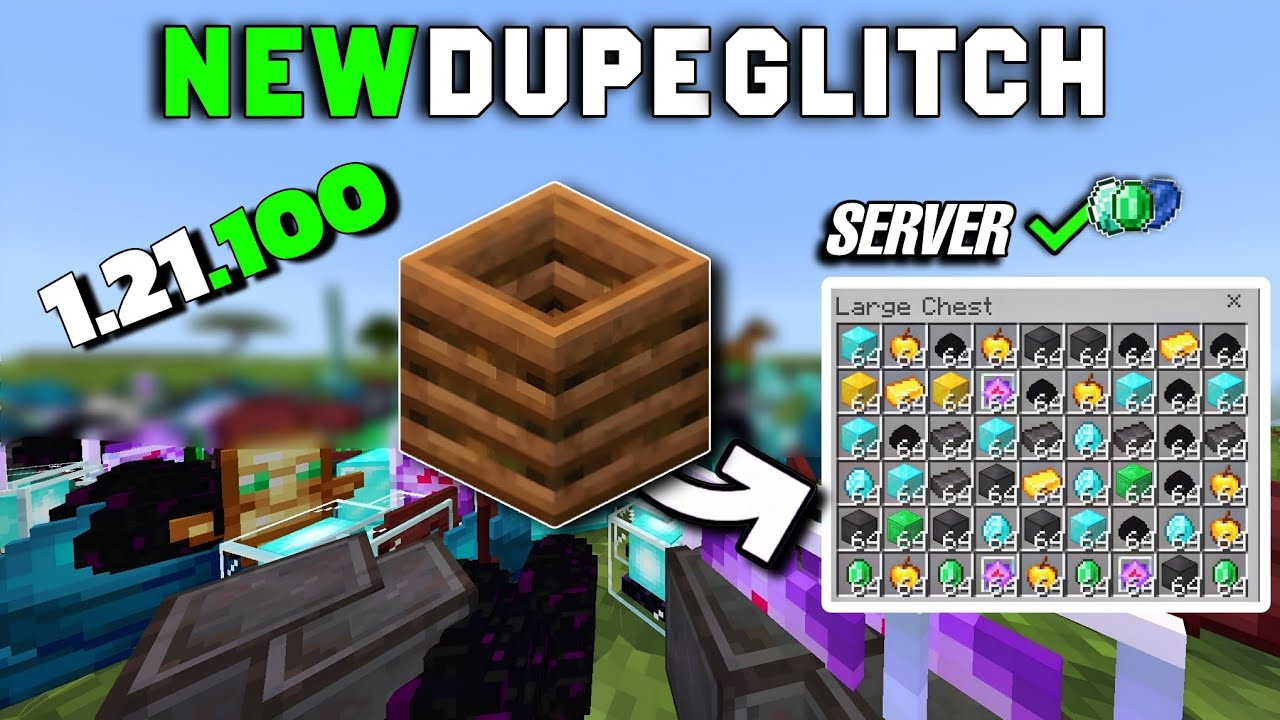 Minecraft NEW DUPLICATION Glitch in Bedrock Edition 1.21+ (MCPE/BEDROCK)