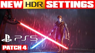 Star Wars Jedi: Survivor - Patch 4 - New HDR Settings for PS5