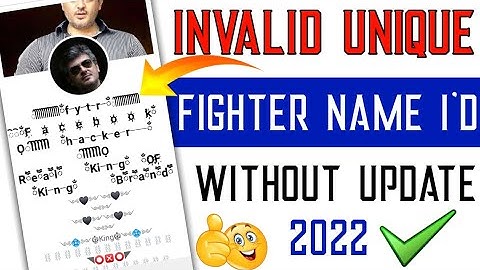 Stylish Invalid Long Name id Without Update 2022 | Fighter name Facebook account || Maria divilix