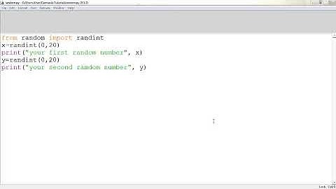 Python 3 Programming Tutorial: Random function