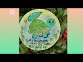 DIY clay art l Best CD craft l cute Turtle clay art#CD decor art tutorial#easy techniques#craftideas