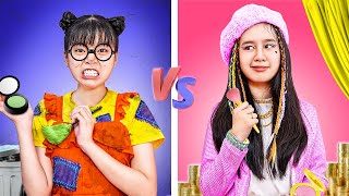 Rich Vs Poor At One Colored Makeover Contest... Baby Doll Vs Suzy!! Who Is Winner? | Baby Doll Show