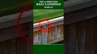 Most odd ball landings in golf (part 2)⛳️