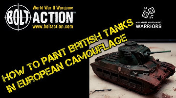 How to Paint British Tanks -  European Camouflage