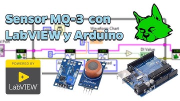 Sensor de nivel de alcohol MQ-3 con LabVIEW y ARDUINO||LINX