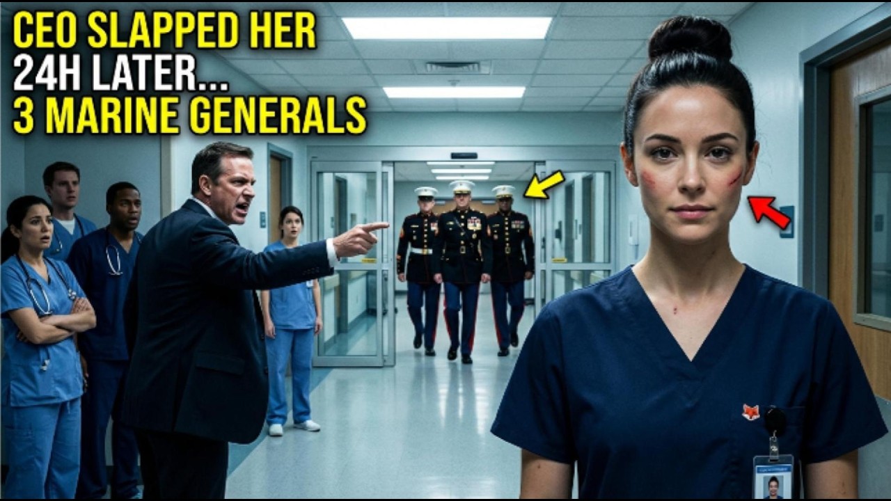 The CEO Slapped the “Quiet Nurse” — Next Day, 3 Marine Generals Came for Her