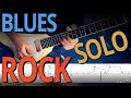 Power blues rock solo with tabs  guitar lesson