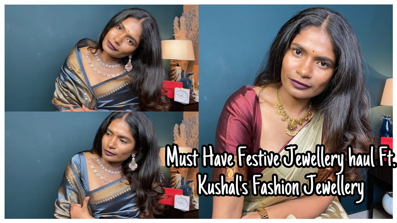 Must Have Festive Jewellery haul Ft. Kushal's Fashion Jewellery | nayalooks | Navya Varma