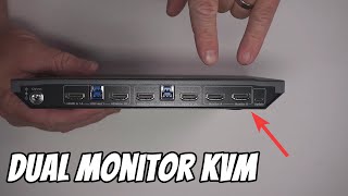 This AV Access Dual Monitor KVM Switch is perfect for two computer setups