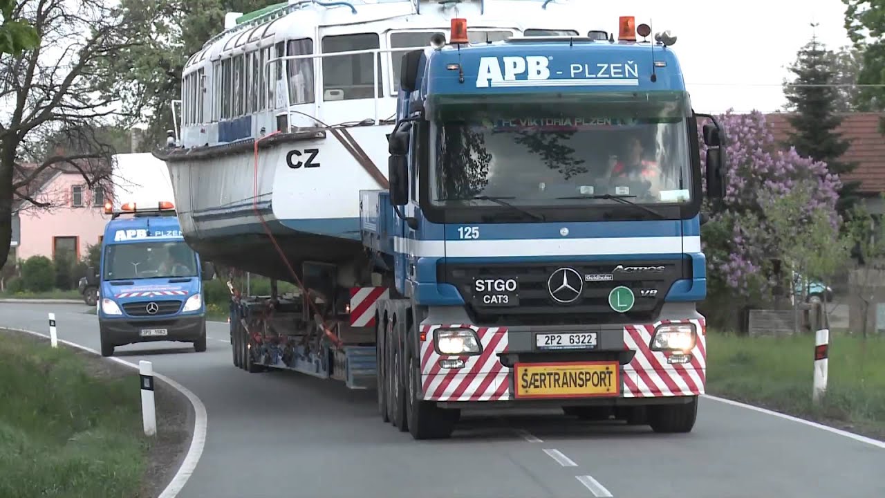 APB Plzeň - nakládka, převoz a vykládka lodi - Dalešice - Orlík