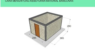 Cara menghitung kebutuhan material bangunan