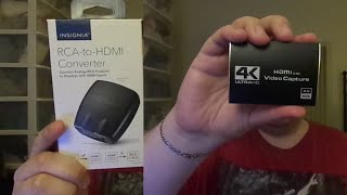 My Gifts: Insignia RCA-to-HDMI Converter & 4K Ultra HD/HD HDMI USB 2.0b Video Capture Device (2023)