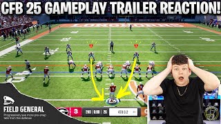 FIRST LOOK AT CFB 25 GAMEPLAY! COLLEGE FOOTBALL 25 GAMEPLAY TRAILER+DEEP DIVE REACTION!