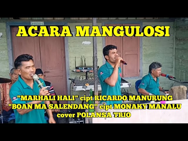 MARHALI HALI cipt RICARDO MANURUNG // BOAN MA SALENDANG cipt MONAKY MANALU cover POLANSA TRIO class=