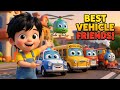 Aru's Vehicle Friends | Police Car, Train, Helicopter & More