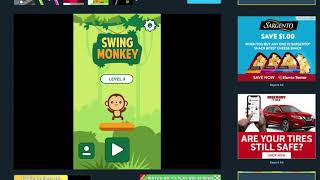 Swing Monkey (Cool Math Games Levels 1-15) screenshot 1