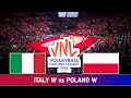 Italy vs poland volleyball live score  fivb volleyball womens nations league  vnl women live