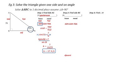 trigonometry lesson 5 using trigonometric ratios