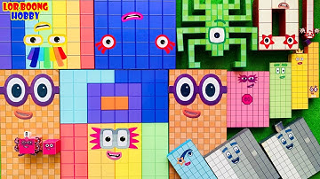 Meet Numberblocks NEW 752 Puzzle Tetris Shape| ASMR chirping of birds