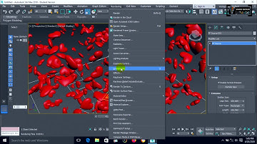 Particle System-Heart 3D model in 3Ds MAX 2018
