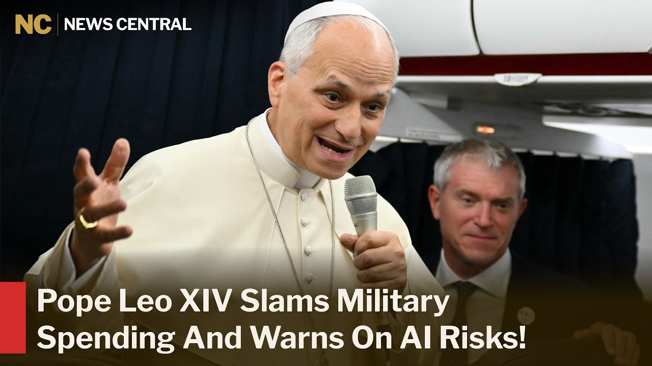 FULL REMARKS: Pope Leo Holds News Conference on Flight Back to